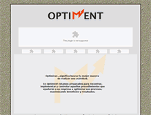 Tablet Screenshot of optiment.com.ar